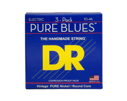 DR Strings Pure Blues PHR-10-3PK